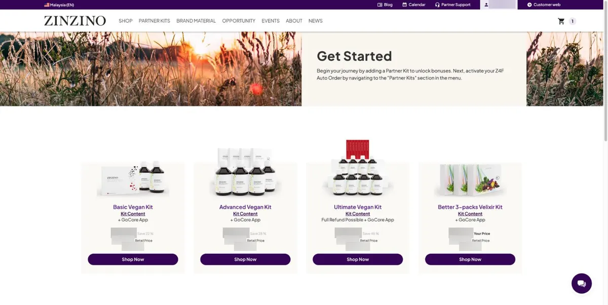 Partner Kits on the Get Started page