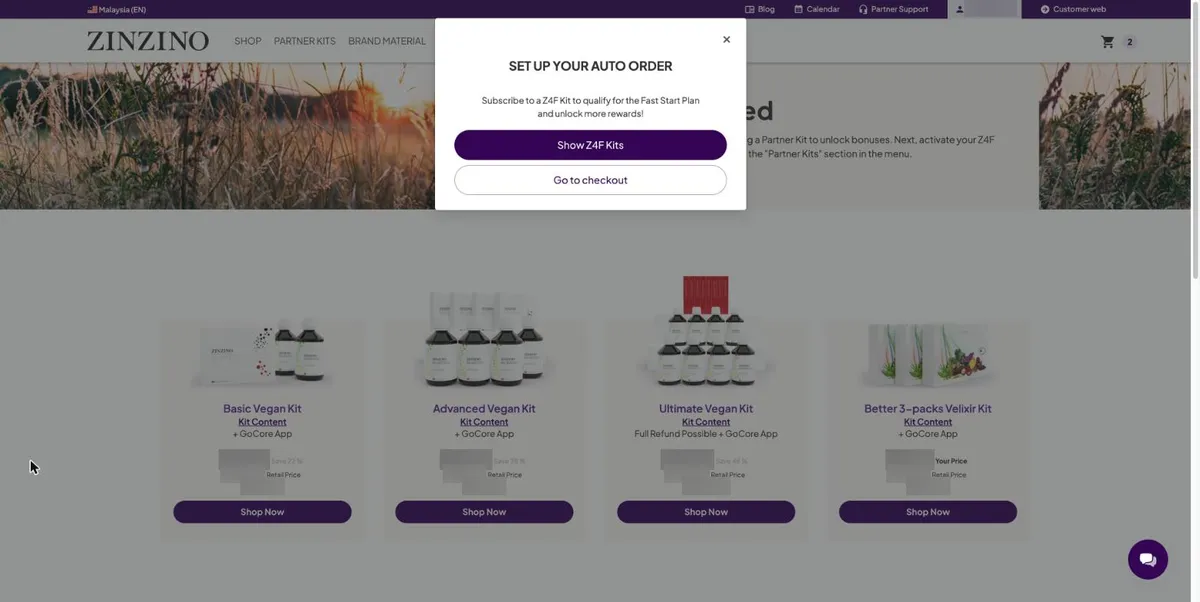 Set up your Auto Order prompt